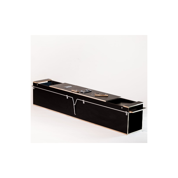 Gennemgangsf�lde - m�r og mink - 119x28x27cm