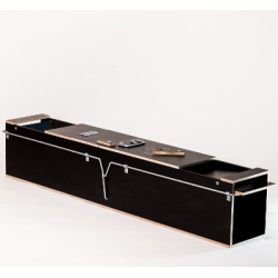 Gennemgangsf�lde - R�v og m�rhund - 155x35x33cm